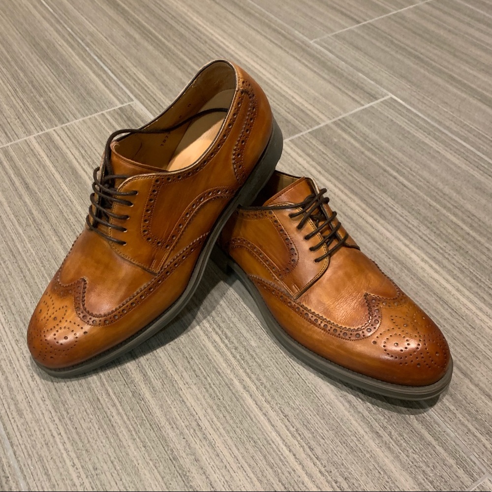 Magnanni Diversa Tormo Wingtip, Cognac 8M